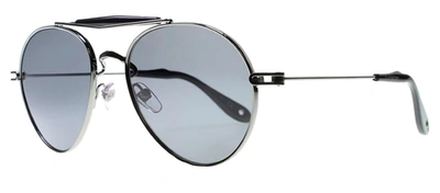 Shop Givenchy Gv7012s Td 0kj1 Aviator Polarized Sunglasses In Grey