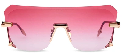 Shop Dita Laniti A Shield Sunglasses In Pink