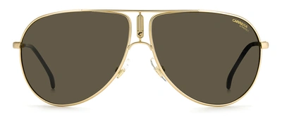 Shop Carrera Gipsy65 70 0aoz Aviator Sunglasses In Brown