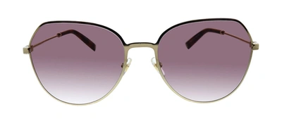 Shop Givenchy Gv 7158/s Vt 0y11 Geometric Sunglasses In Burgundy