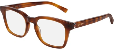 Shop Gucci Gg 0457o 003 Wayfarer Eyeglasses In Clear