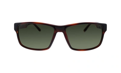 Shop Ferragamo Sf960s 214 Rectangle Sunglasses In Brown
