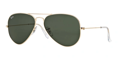Shop Ray Ban 3025 58mm Classic Aviator Sunglasses In Green