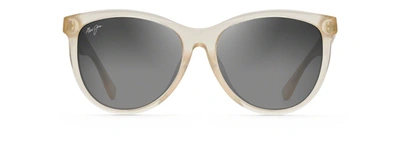 Shop Maui Jim Glory Glory Gs833-24s Cat Eye Polarized Sunglasses In Neutral Grey