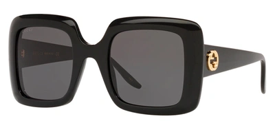 Shop Gucci Gg0896s 001 Square Sunglasses In Grey