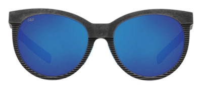 Shop Costa Del Mar Victoria Uc4 00b Obmglp Cat Eye Polarized Sunglasses In Blue