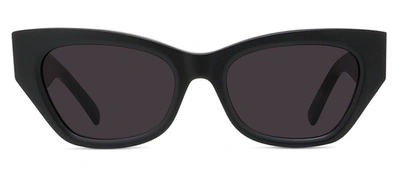 Shop Givenchy 4g Gv 40008u 02a Cat Eye Sunglasses In Grey