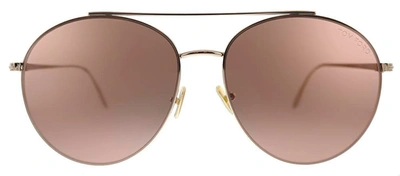 Shop Tom Ford Ft0757 28y Round Sunglasses In Pink