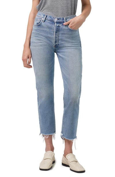 Citizens Of Humanity Crop Straight Leg Jeans In Multi | ModeSens