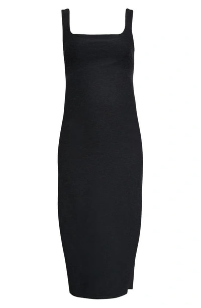 Beyond Yoga Caught In The Midi High-waist Space-dye Leggings In Darkest Night