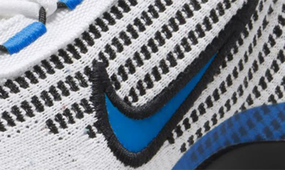 Shop Nike Kids' Air Vapormax 2021 Fk Sneaker In White/ Blue/ Black