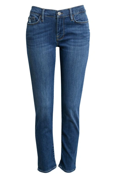 Shop Frame Le Garcon Straight Leg Jeans In Lupine Grind