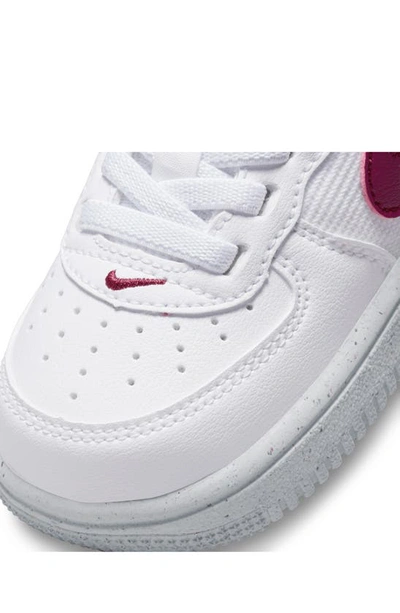 Shop Nike Air Force 1 Sneaker In White/ Volt/ Platinum/ Sangria