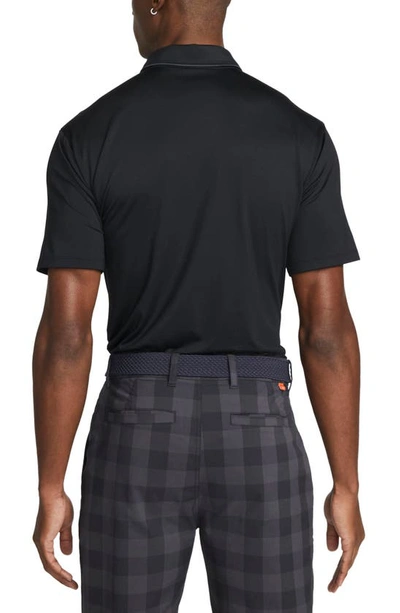 Shop Nike Dri-fit Vapor Tipped Golf Polo In Black/ White