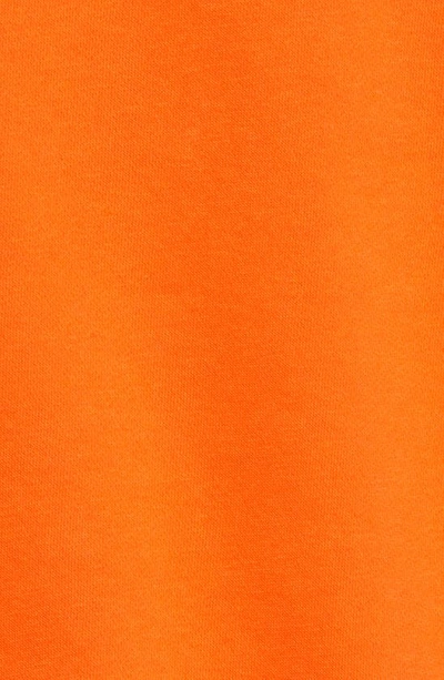 Nike Sportswear Logo Crop Hoodie In Rush Orange/ White