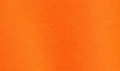 Nike Sportswear Logo Crop Hoodie In Rush Orange/ White