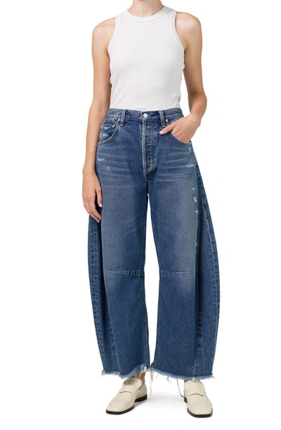 Shop Citizens Of Humanity Horseshoe High Waist Nonstretch Jeans In Magnolia