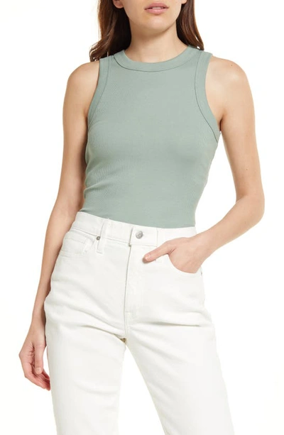 Shop Madewell Brightside Tank Top In Frosted Willow