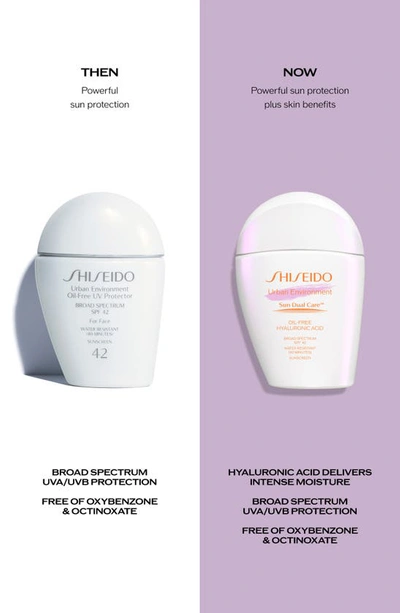 Shop Shiseido Urban Environment Sun Dual Care™ Oil-free Broad Spectrum Spf 42 Sunscreen, 1.6 oz