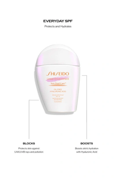 Shop Shiseido Urban Environment Sun Dual Care™ Oil-free Broad Spectrum Spf 42 Sunscreen, 1.6 oz