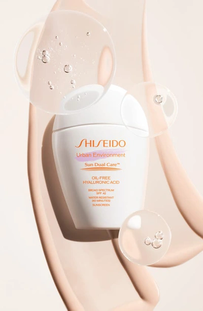 Shop Shiseido Urban Environment Sun Dual Care™ Oil-free Broad Spectrum Spf 42 Sunscreen, 1.6 oz