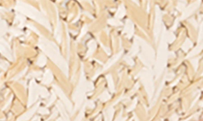 Patricia Green St. Tropez Bow Raffia Flat In Tan Straw