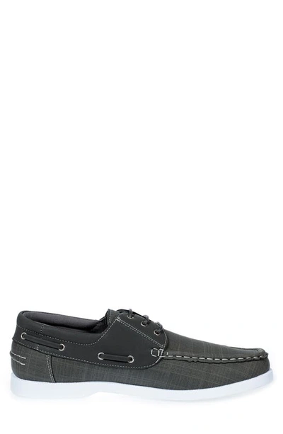 Akademiks Marina Boat Shoe In Grey