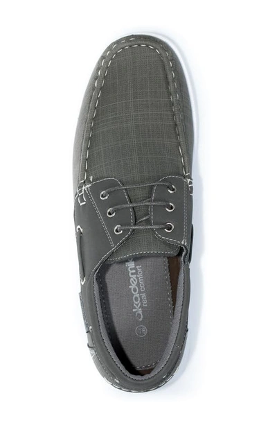 Akademiks Marina Boat Shoe In Grey