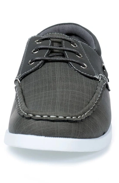Akademiks Marina Boat Shoe In Grey