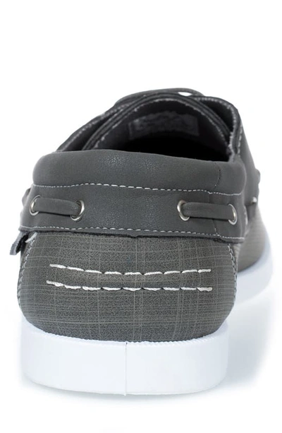 Akademiks Marina Boat Shoe In Grey