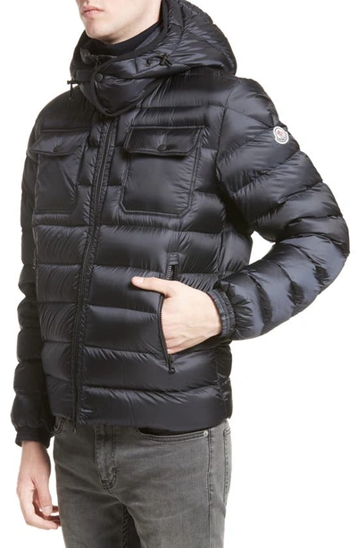 Moncler Valance Hooded Puffer Jacket In Navy | ModeSens