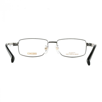 【近视配镜】男款热销商务钛材精致方形全框眼镜架 HC1012