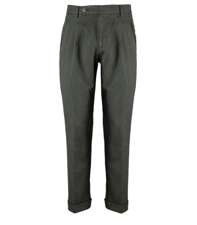 Shop Berwich Retro Theca Military Green Trousers