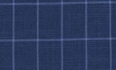 Tailorbyrd Windowpane Print Modern Fit Sport Coat In Navy