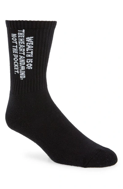 Shop Billionaire Boys Club Anti Gravity Crew Socks In Black