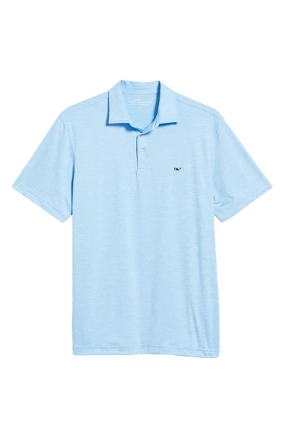 Vineyard Vines St. Jean Stripe Sankaty Regular Fit Polo Shirt In Ocean Breeze Tejeda