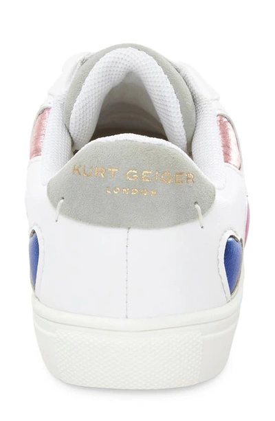 Shop Kurt Geiger Mini Lane Love Sneaker In White