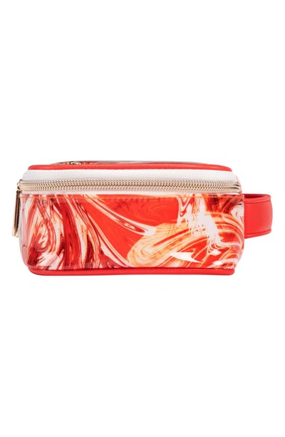 Shop Stephanie Johnson Miami Tangerine Tango Clare Medium Makeup Case