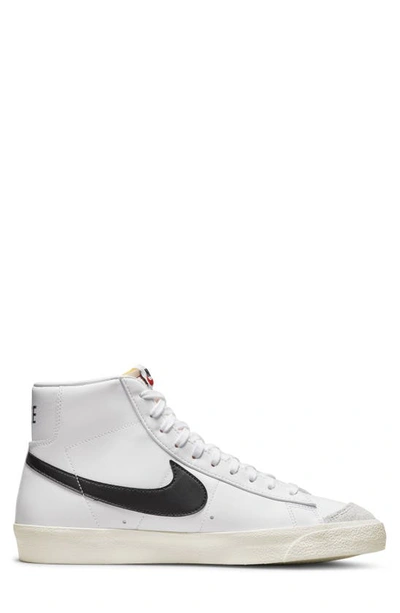 Shop Nike Blazer Mid '77 Vintage Sneaker In White/ Chlorophyll/ Black