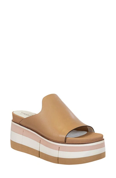 Shop Naked Feet Flow Wedge Slide Sandal In Ecru