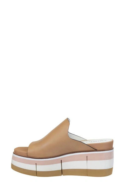 Naked Feet Flow Wedge Slide Sandal In Ecru