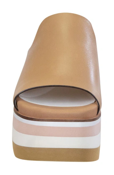 Naked Feet Flow Wedge Slide Sandal In Ecru