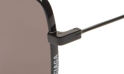 Shop Balenciaga 60mm Butterfly Sunglasses In Black