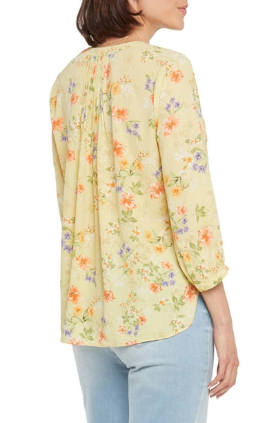 Shop Nydj High/low Crepe Blouse In Marceau