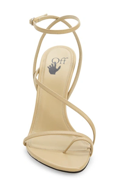Shop Off-white Allen Strappy Sandal In Camel