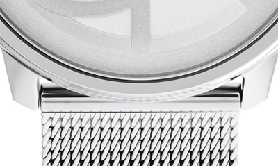 Shop Calvin Klein Mesh Strap Watch, 40mm In Silver