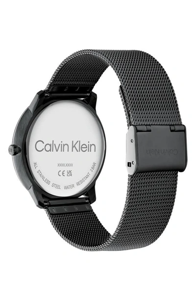 Shop Calvin Klein Mesh Strap Watch, 40mm In Black