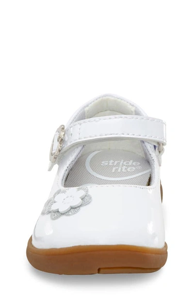 Stride Rite Holly Mary Jane In White Patent