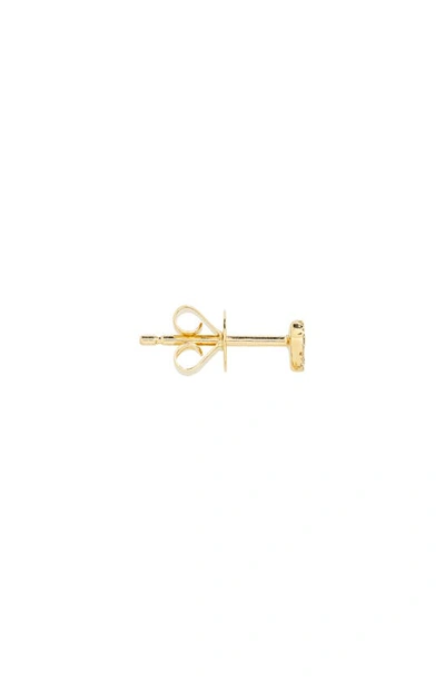 Shop Bony Levy Simple Obession Pavé Diamond Heart Stud Earrings In 18k Yellow Gold