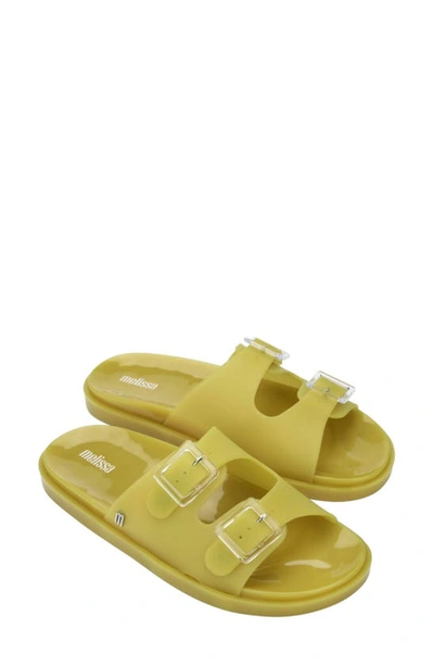 Shop Melissa Double Strap Slide Sandal In Yellow